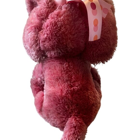 Applause Pink Baby Elephant With Pink Bow Plush Stuffed Animal Big Ears Soft 12" - Picture 3 of 9